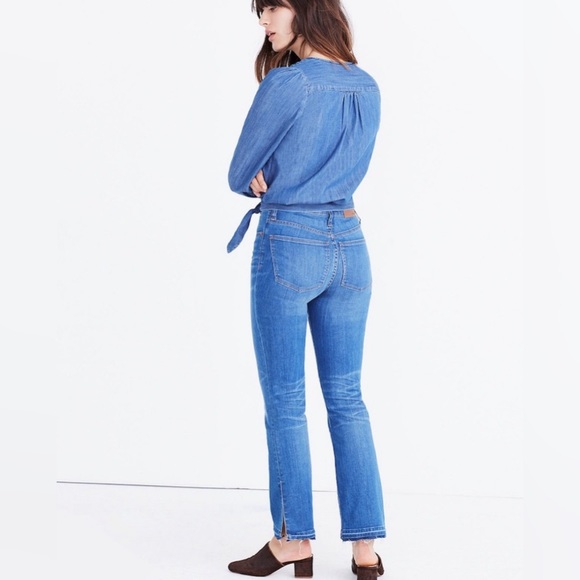 Madewell Chambray Wrap Top - Picture 5 of 8